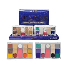 Amuse - Sun & Moon Eyeshadow-Blush-Highlighter Palette