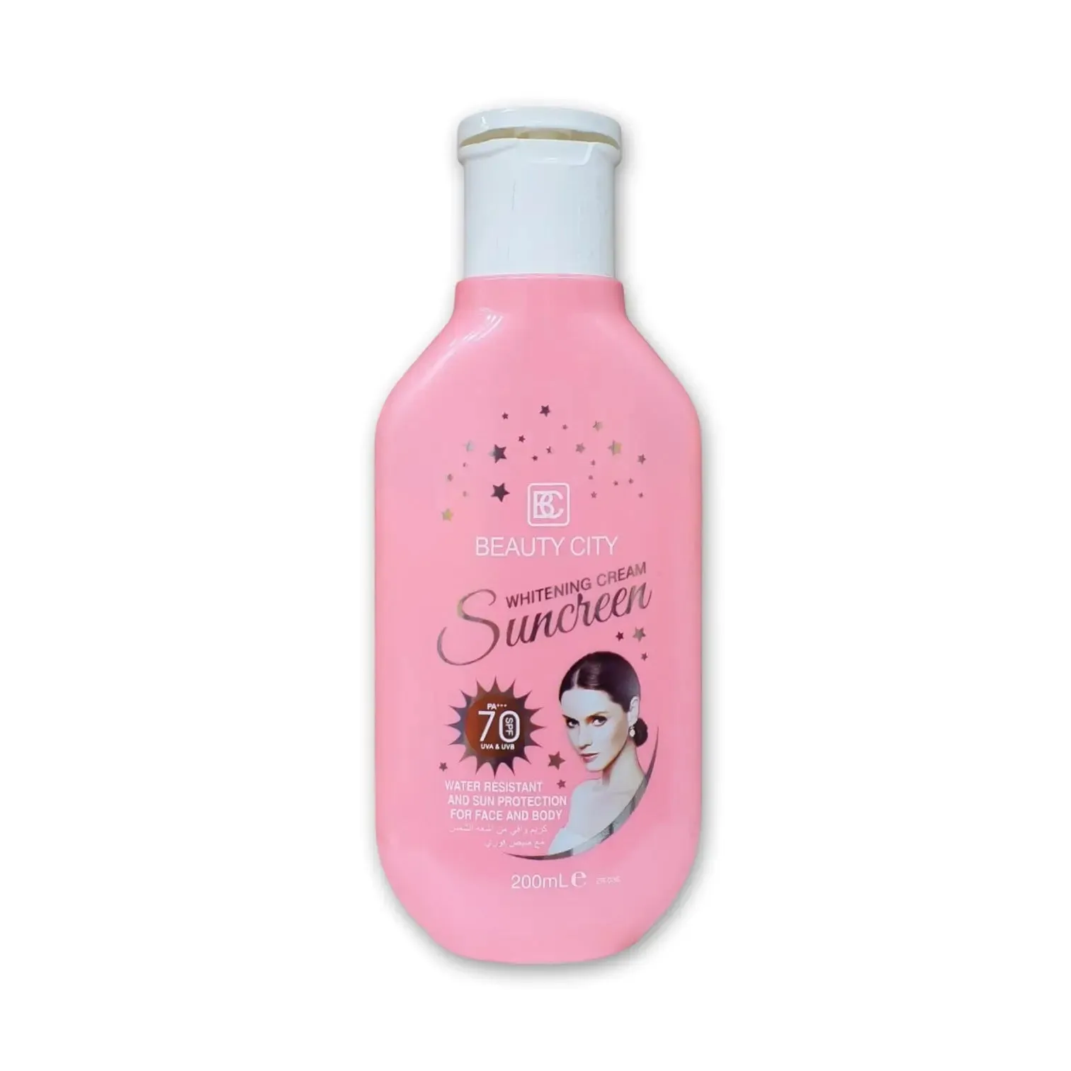 Beauty City Sunscreen SPF70 Brightening Cream 200ml