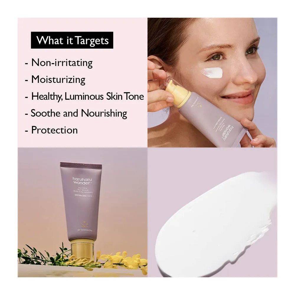 Black Rice Pure Mineral Relief Daily Sunscreen SPF 50  PA     