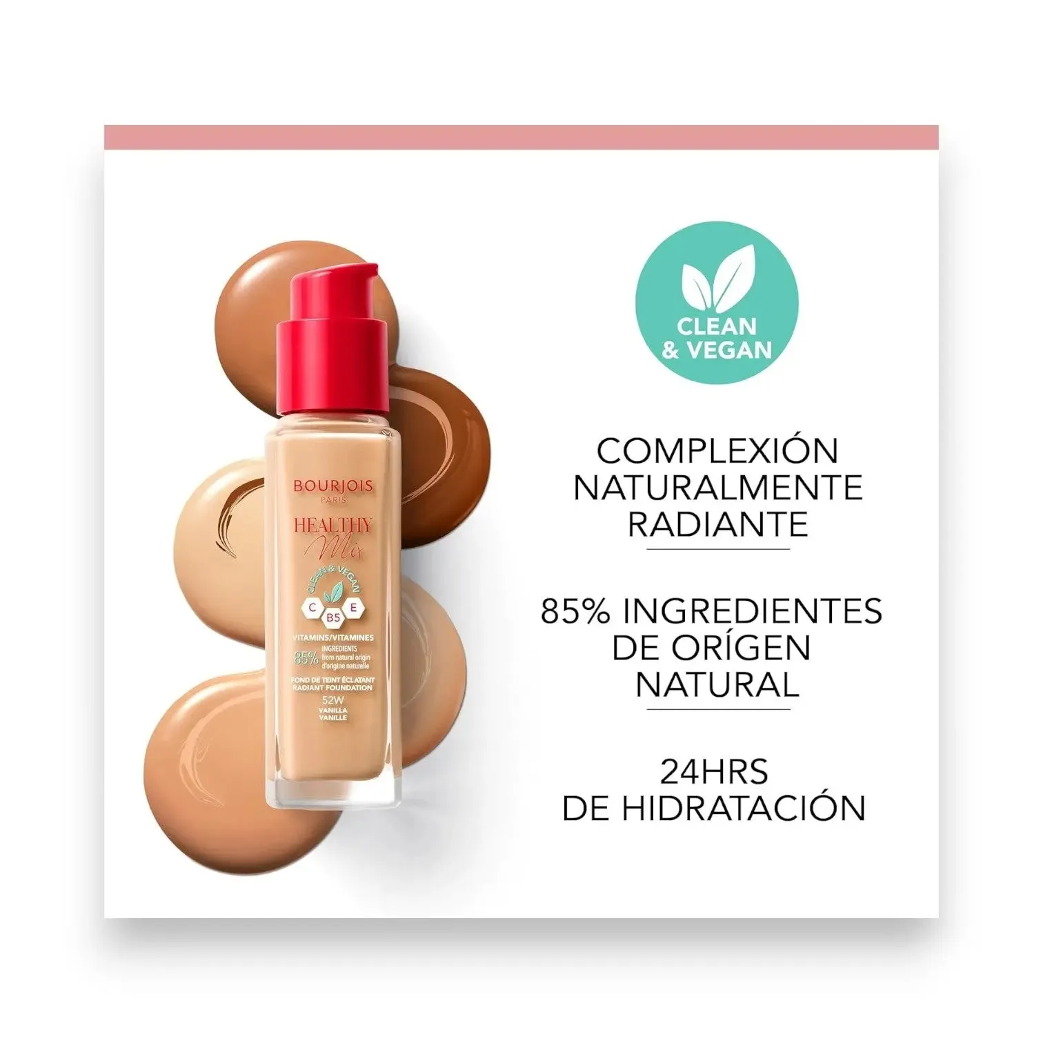 Bourjois Healthy Mix Vanilla Foundation 52w 30ml