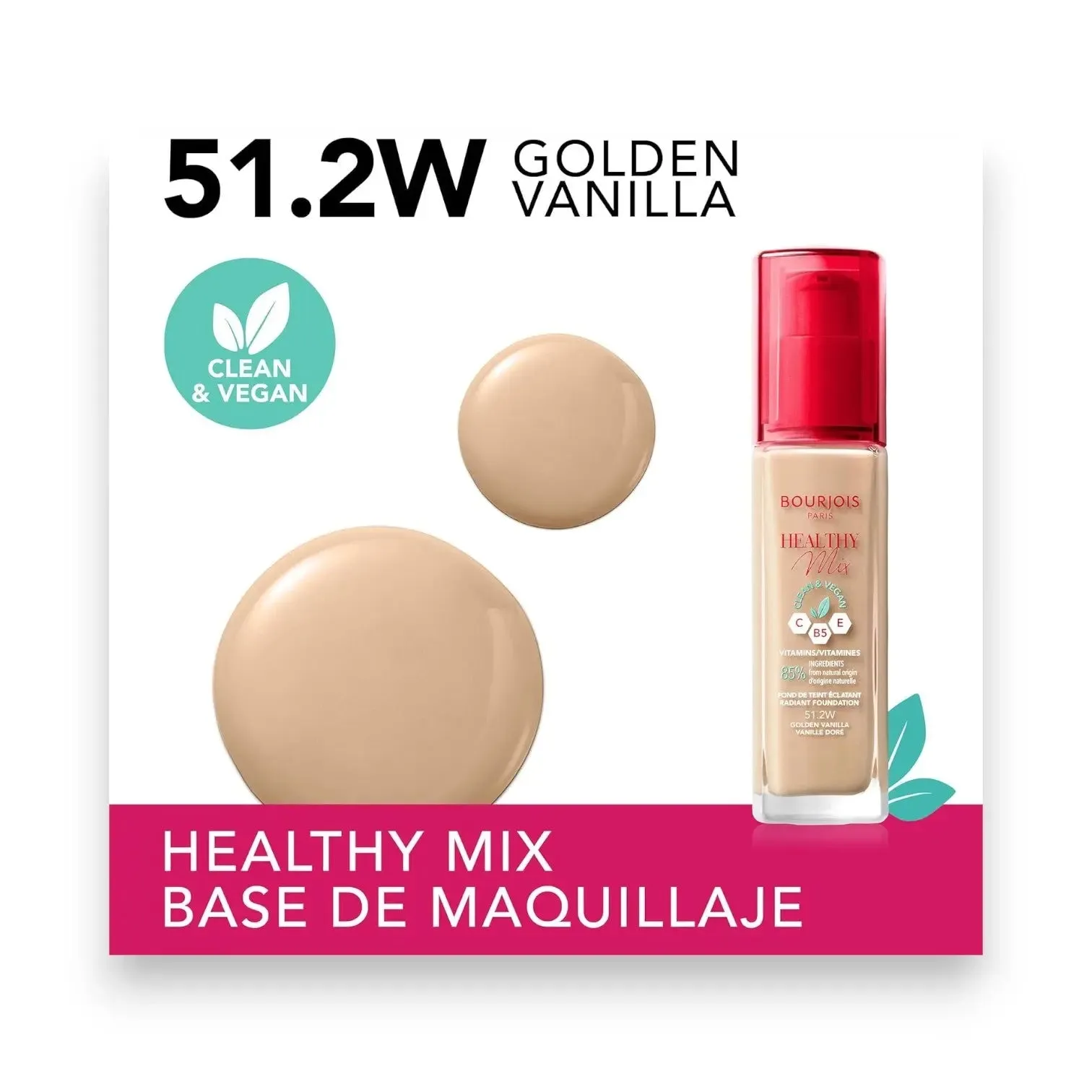 Bourjois Healthy Mix Vanilla Foundation 52w 30ml