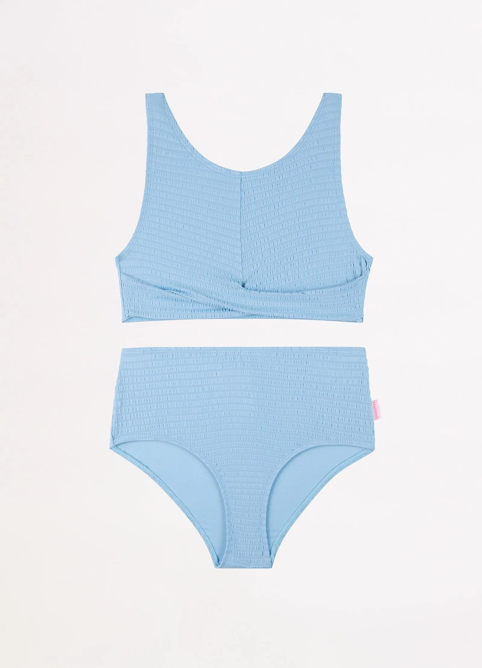 Girls Summer Vacay Bikini Set - Powder Blue