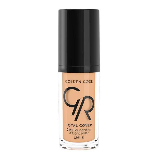 Golden Rose Total Cover 2 In 1 Mini Foundation & Concealer (Mini)