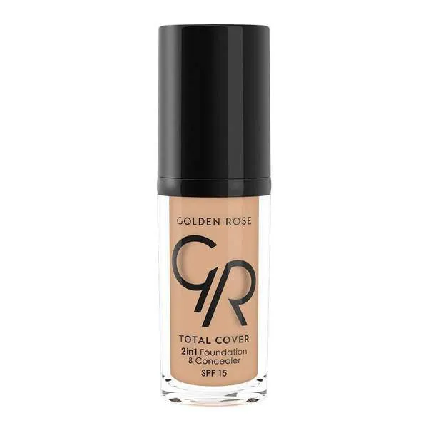 Golden Rose Total Cover 2 In 1 Mini Foundation & Concealer (Mini)