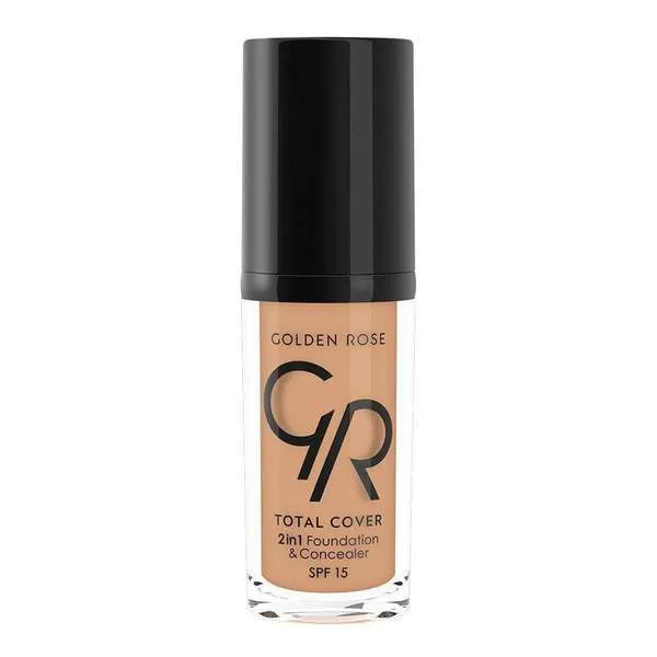 Golden Rose Total Cover 2 In 1 Mini Foundation & Concealer (Mini)
