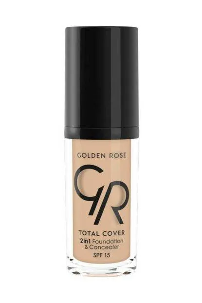 Golden Rose Total Cover 2 In 1 Mini Foundation & Concealer (Mini)