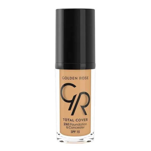 Golden Rose Total Cover 2 In 1 Mini Foundation & Concealer (Mini)