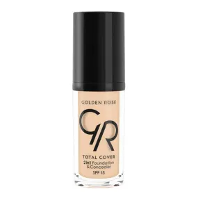 Golden Rose Total Cover 2 In 1 Mini Foundation & Concealer (Mini)