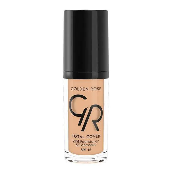 Golden Rose Total Cover 2 In 1 Mini Foundation & Concealer (Mini)