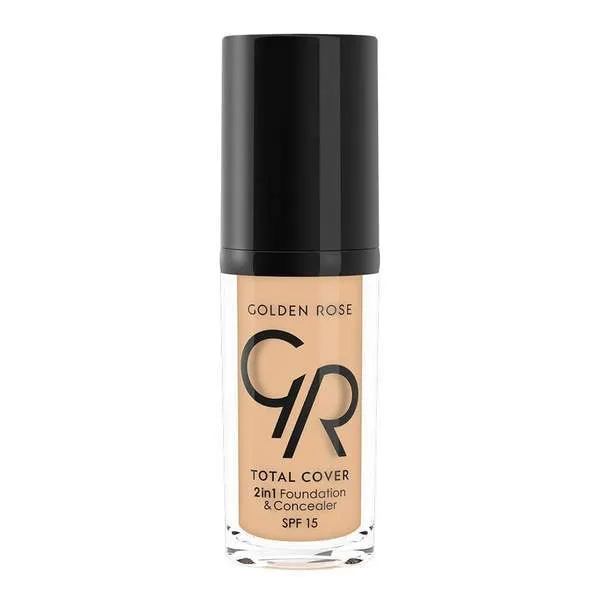 Golden Rose Total Cover 2 In 1 Mini Foundation & Concealer (Mini)