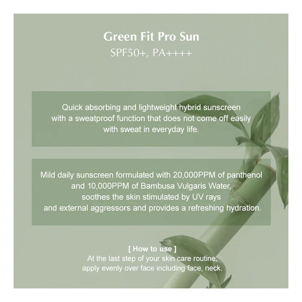 Green Fit Pro Sun SPF 50  / PA    