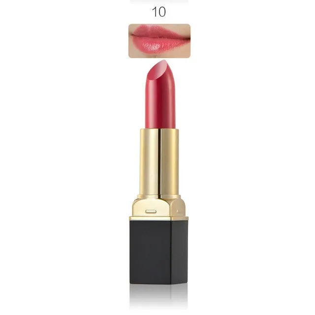 HUAMIANLI Brand Purple Red 12 Colors Matte Lipstick Makeup Moisturizing Lip Balm Lip Stick Waterproof Lipgloss Cosmetics #229191