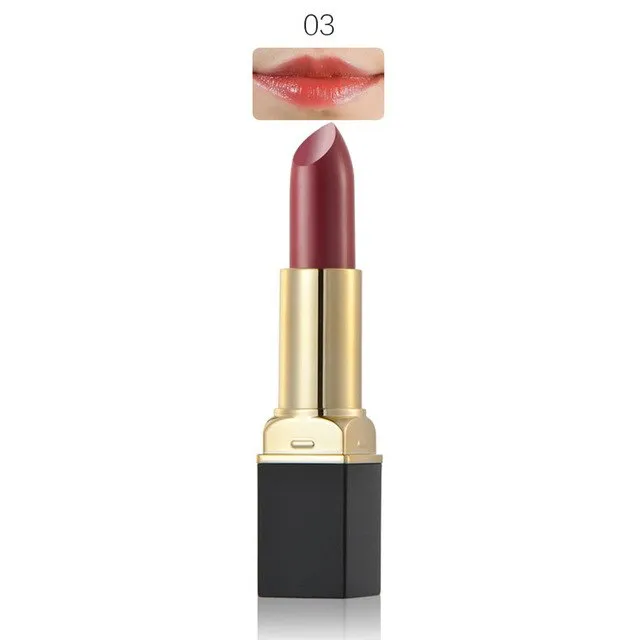 HUAMIANLI Brand Purple Red 12 Colors Matte Lipstick Makeup Moisturizing Lip Balm Lip Stick Waterproof Lipgloss Cosmetics #229191
