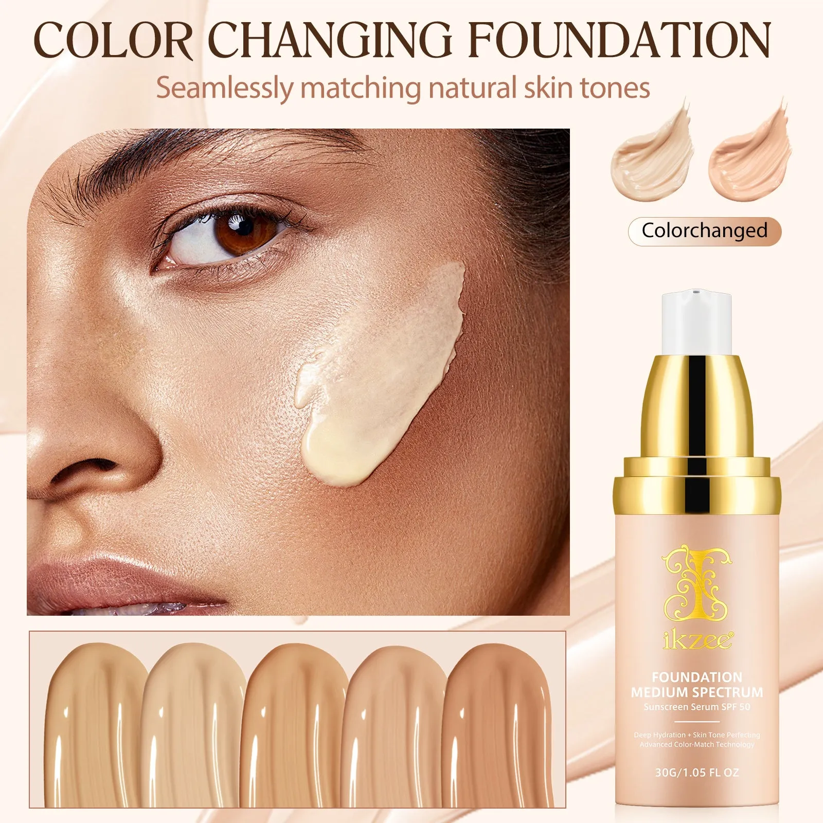 IKZEE FOUNDATION MEDIUM SPECTRUM Sunscreen Serum SPF 50