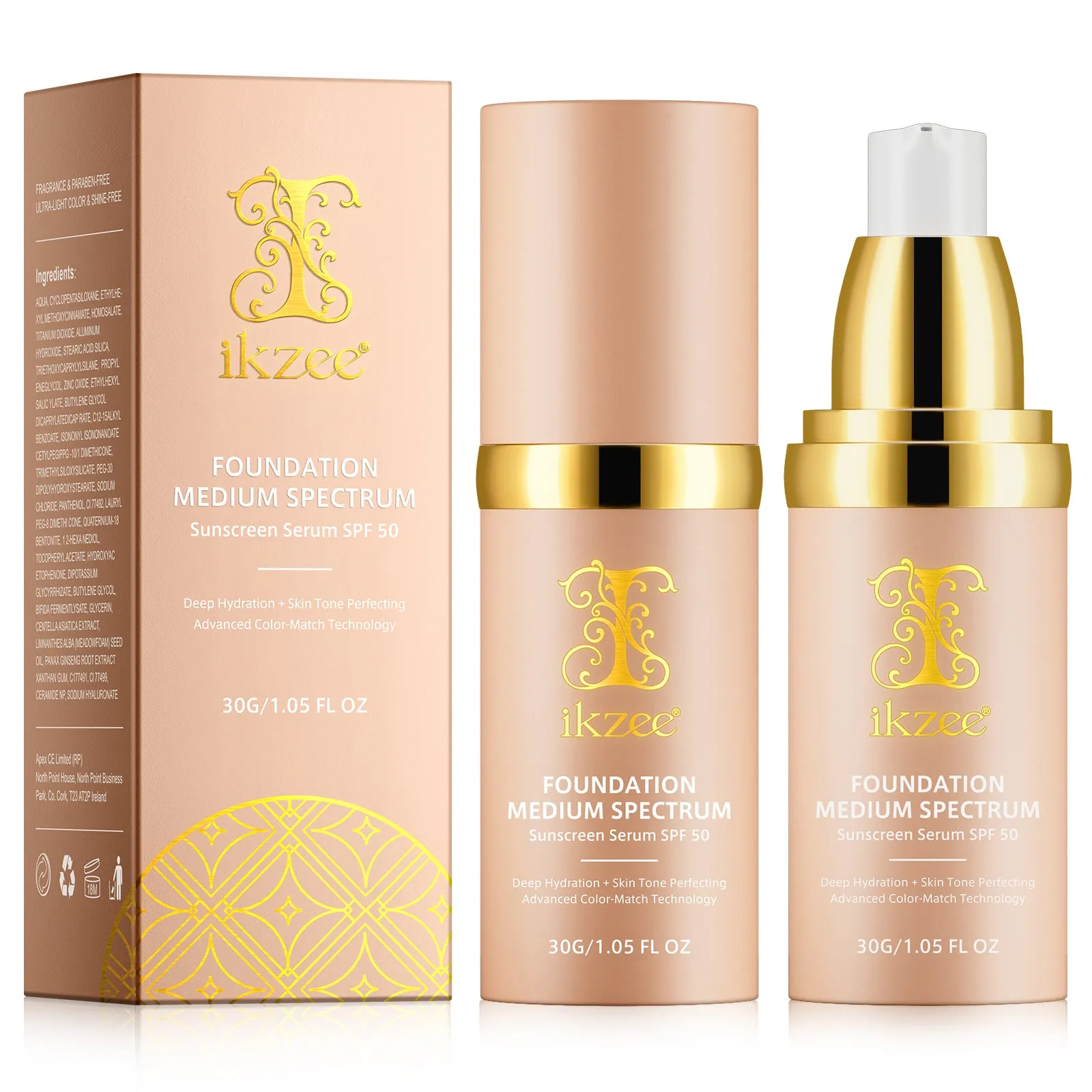 IKZEE FOUNDATION MEDIUM SPECTRUM Sunscreen Serum SPF 50