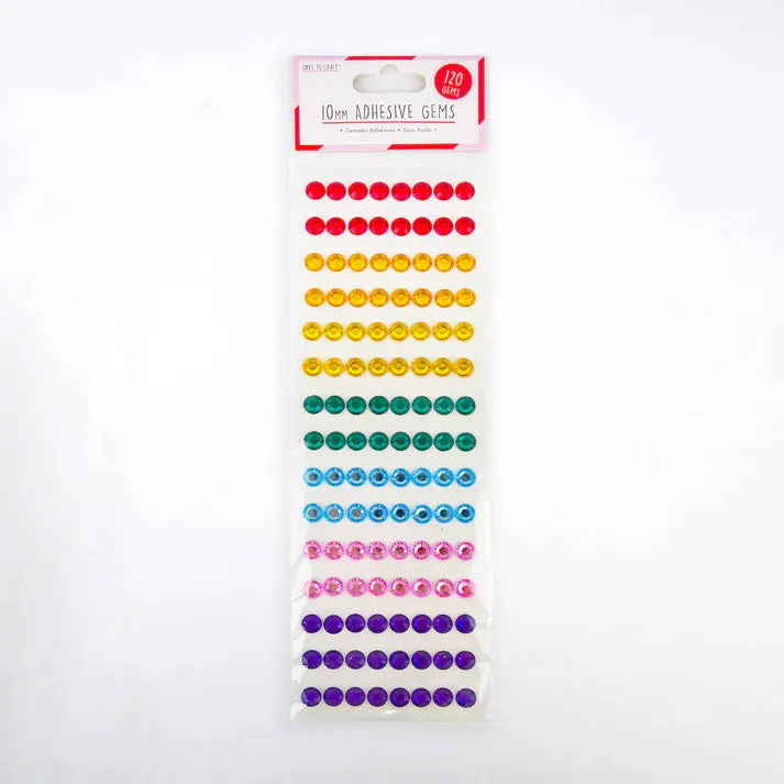 Love to Craft 10mm Gems - Rainbow (LCDOT037C)