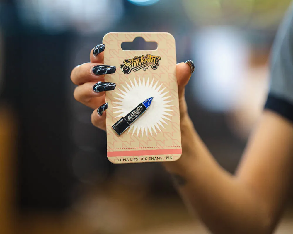 Luna Lipstick Enamel Pin