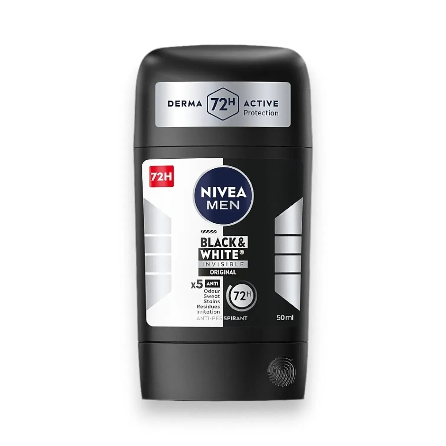 Nivea Men Black and White 72h Deodorant Stick  50ml