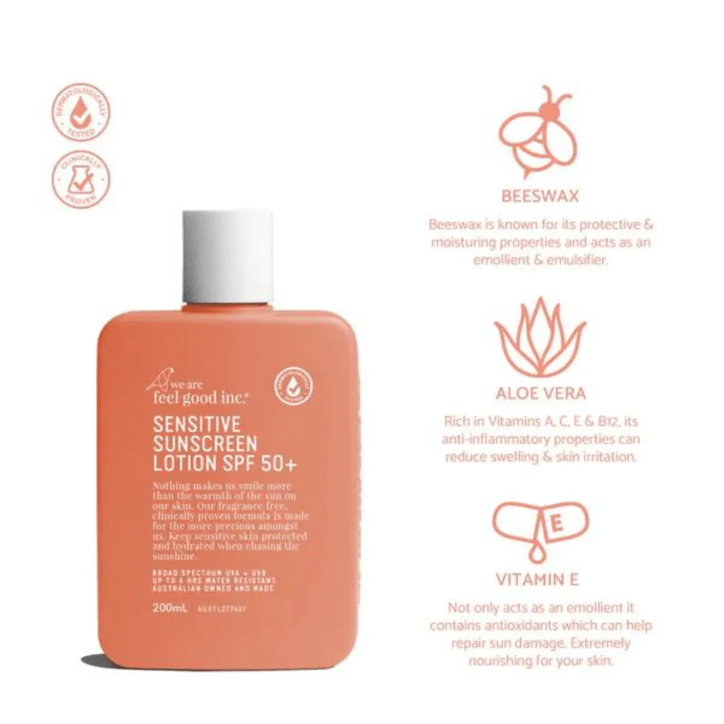 Sensitive sunscreen lotion SPF50 