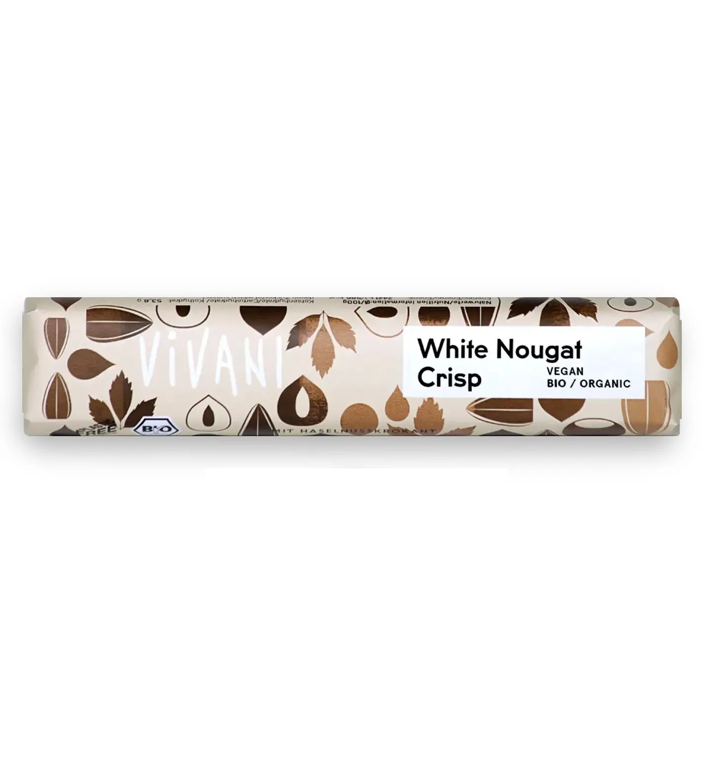 Vivani Organic White Nougat Crisp Chocolate Bar - 35g